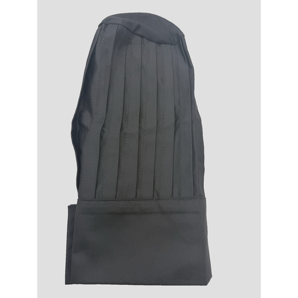 Tall Chef Hat in Black 12 inch Long 1 piece UNUSED - Picture 2 of 9